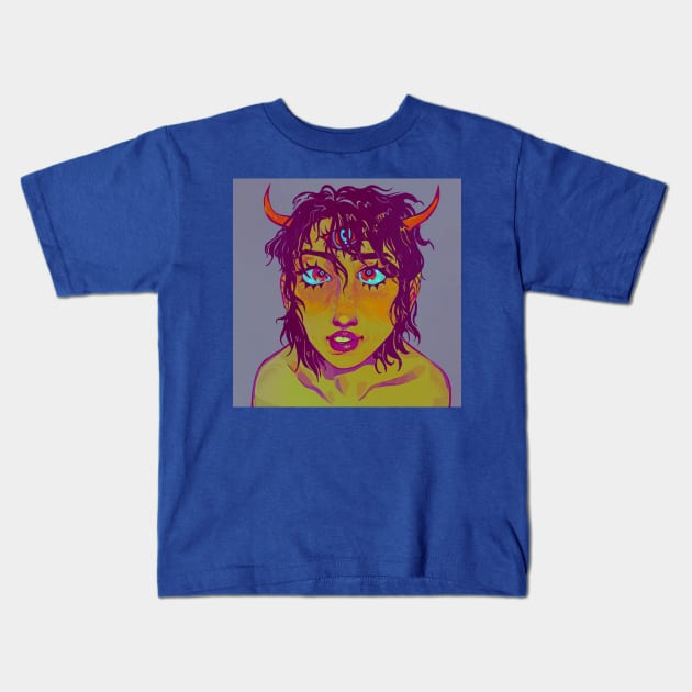 She is the devil! Kids T-Shirt by snowpiart